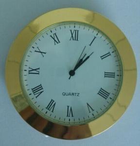 65mm metal insert clock gold metal insert clock