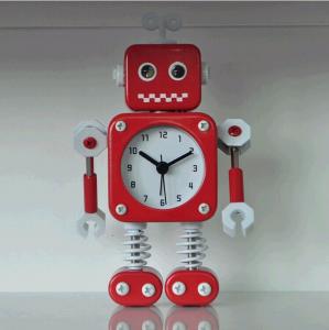 Novel Robot alarm clock table clock