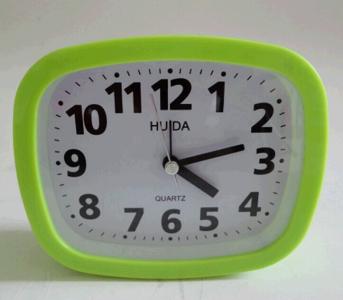 Simple plastic desk clock table clock
