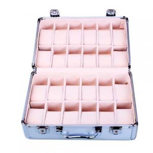 aluminum watch brief case 24 grid watch case