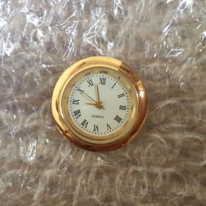 27.5mm gold metal waterfall case insert clock